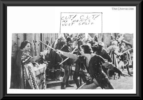 Cut! Cut! My pants just split.