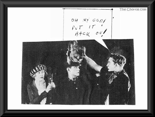 Oh my god! Put it back on!