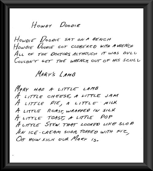 Howdie Doodie, Mary's Lamb