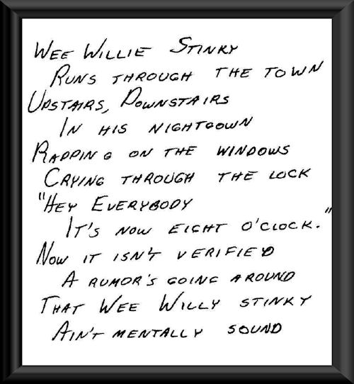 Wee Willie Stinky