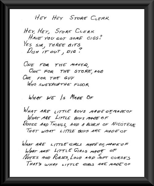 Hey Hey Store Clerk | What We Is Made Up