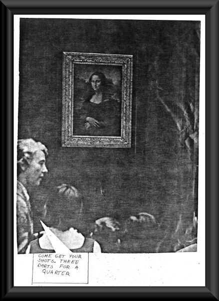 Come get your shots. three darts for a quarter.