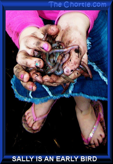 Sally is an early bird