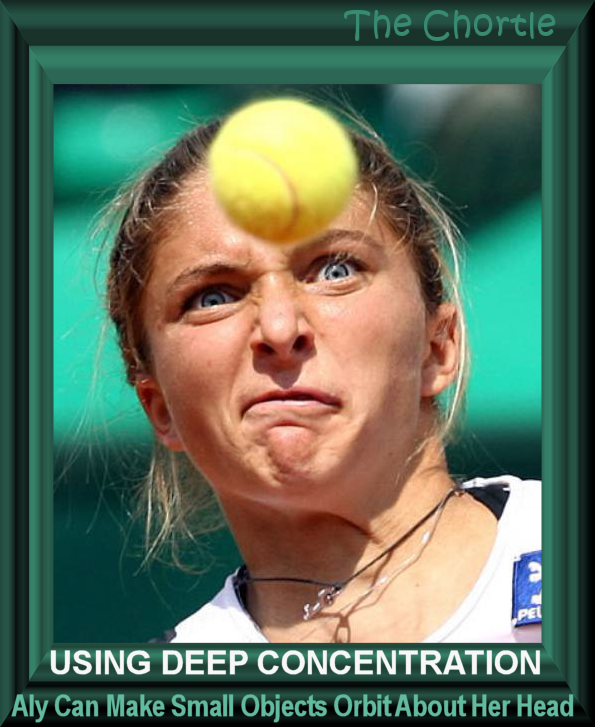 Using deep concentration, Aly can make small objects orbit about her head.