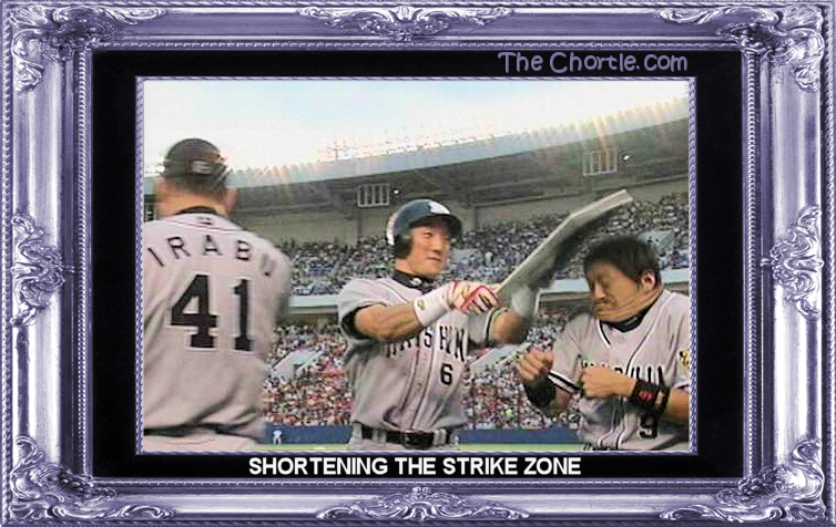 Shortening the strike zone.