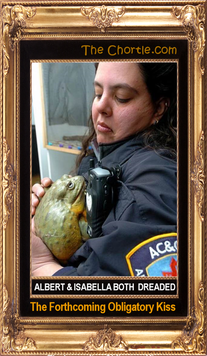 Albert & Isabella both dreaded the forthcoming obligatory kiss