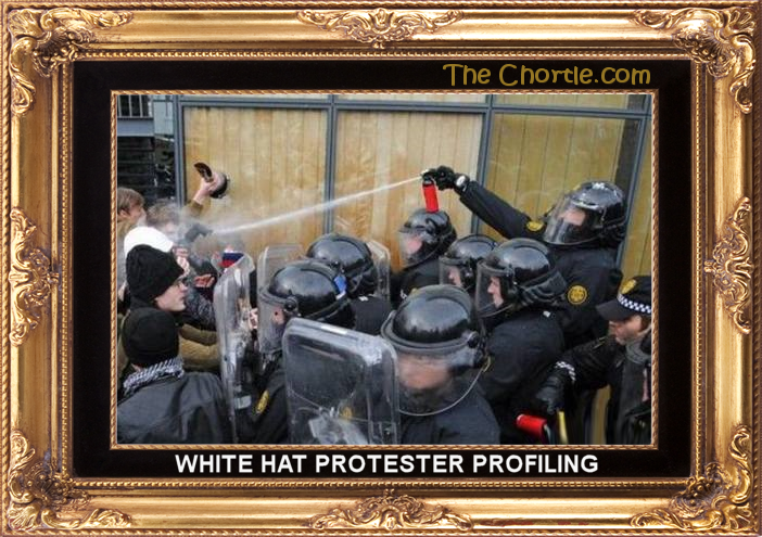 White hat protester profiling.