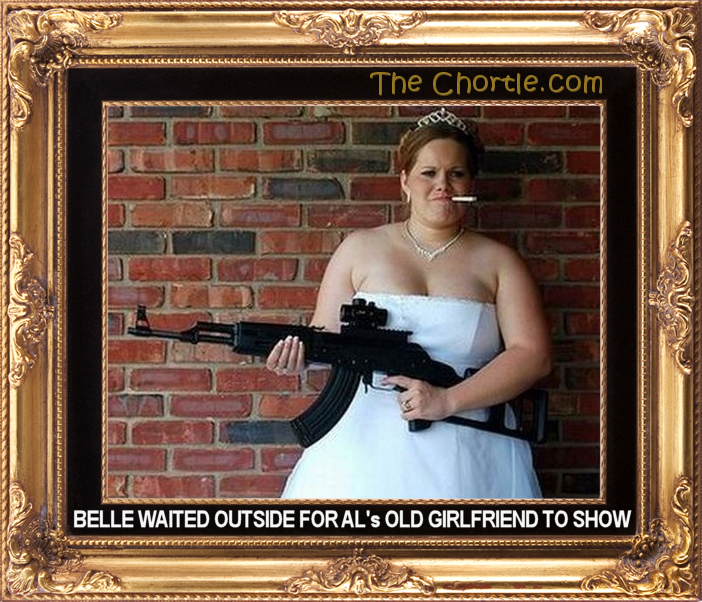 Belle waited outside for Al's old girlfriend to show.