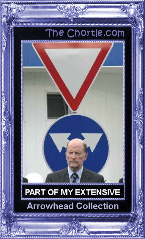 Part of my extensive arrowhead collection.