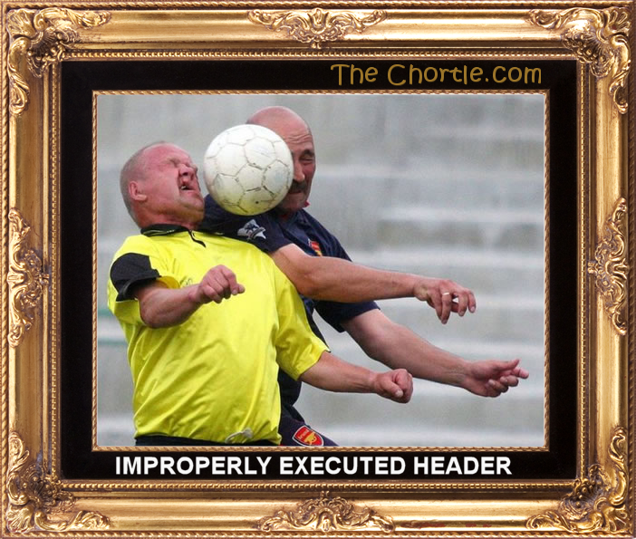 Improperly executed header.