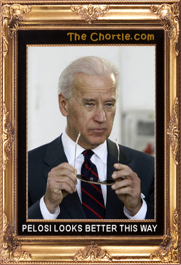 Pelosi looks better this way.