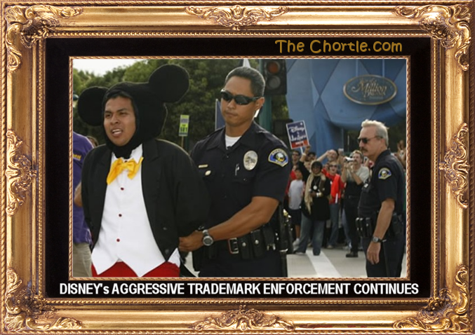 Disney's aggressive trademark enforcement continues.