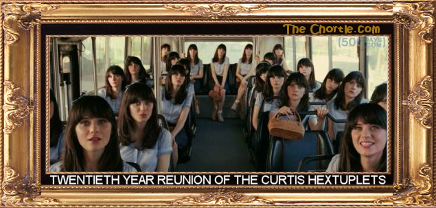 Twentieth year reunion of the Curtis hextuplets.