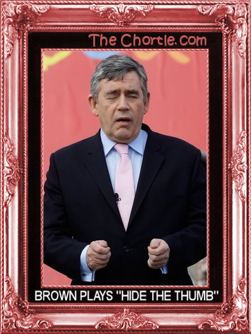 Brown plays "Hide the Thumb"