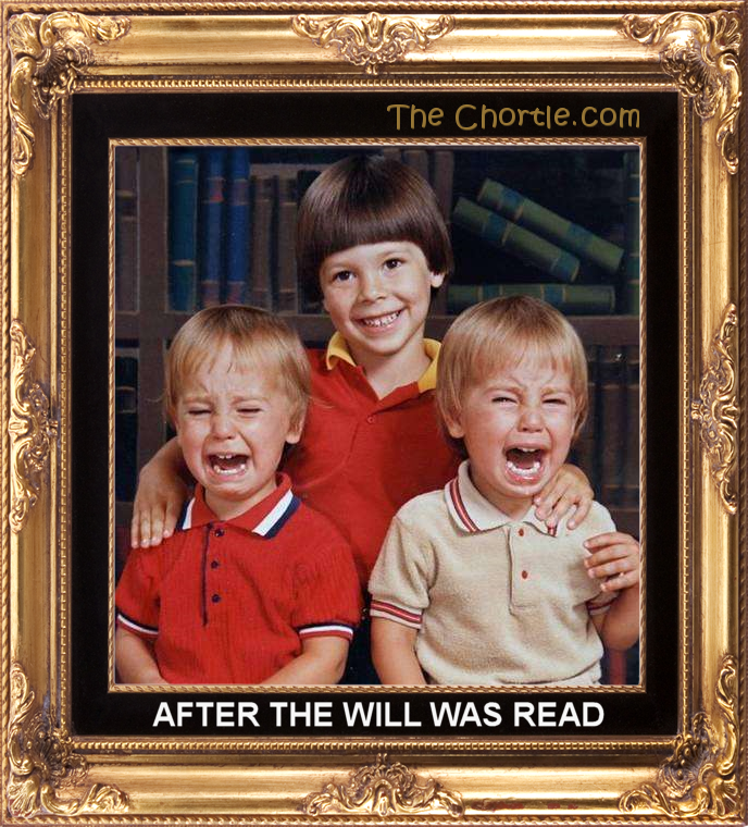 He's making that face again, isn't he?