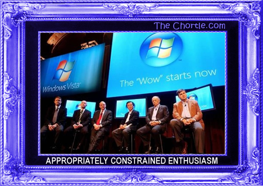 Appropriately constrained enthusiasm