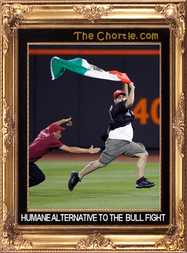 Humane alternative to the bull fight.