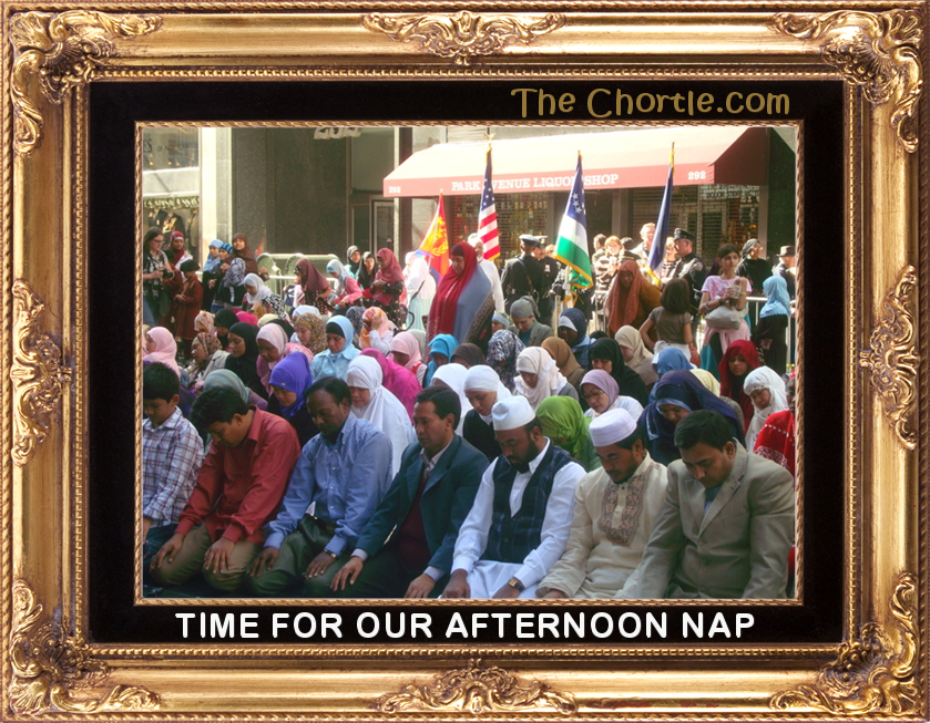 Time for our afternoon nap.