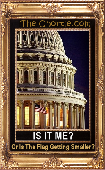 Is it me? Or is the flag getting smaller?