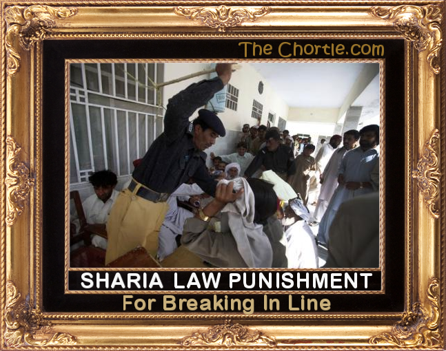 Sherpa law punishment for breaking in line