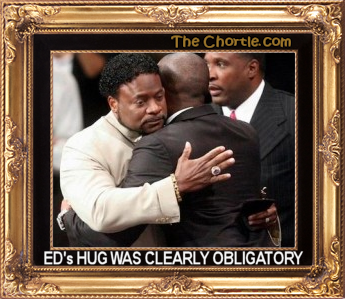 Ed's hug was clearly obligatory