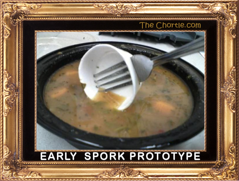 Early spork prototype.