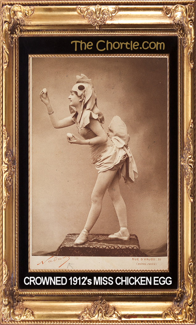 Crowned 1912's Miss Chicken Egg