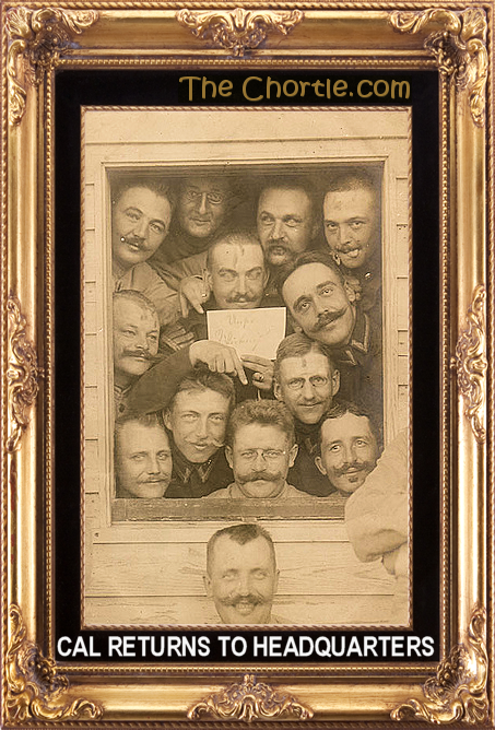 Cal returns to headquarters.