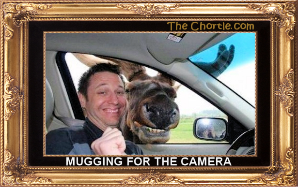 Mugging for the camera