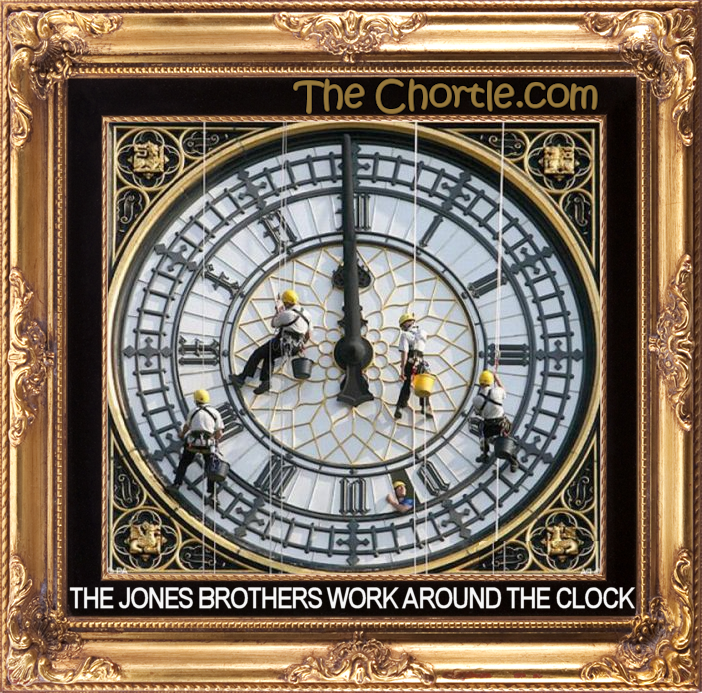 The Jones brothers work around the clock.
