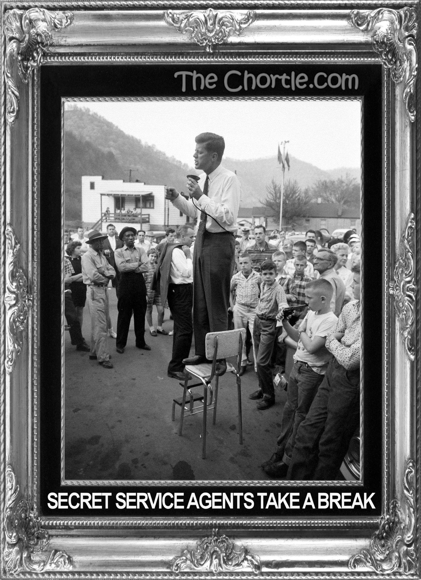 Secret service agents take a break