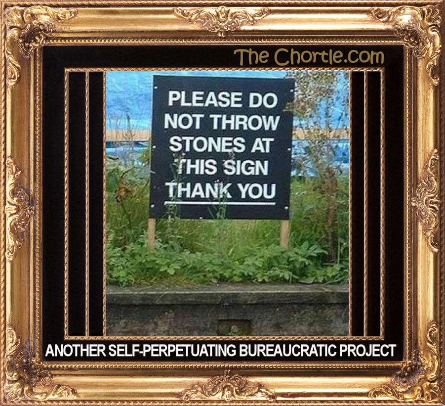 Another self-perpetuating bureaucratic project