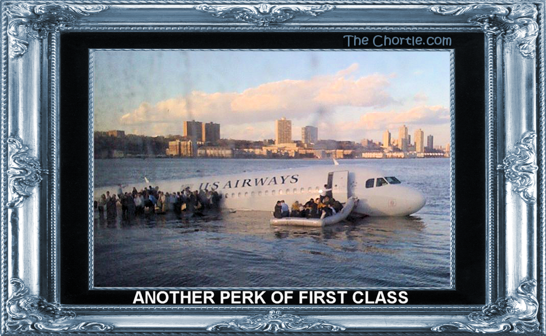 Another perk of first class