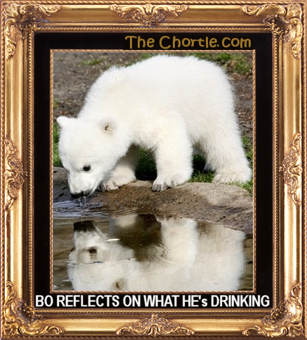 Bo reflects on what he's drinking