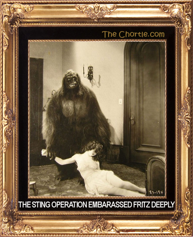 The sting operation embarassed Fritz deeply