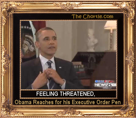 Feelinf threatened, Obama reaches for his executive order pen