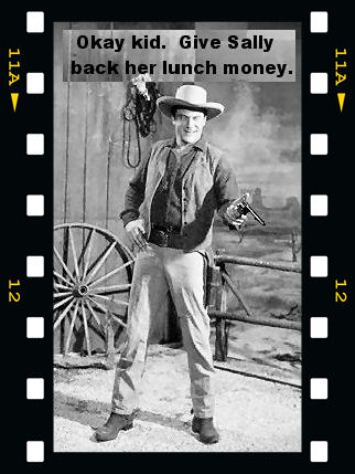 Okay kid. Give Sally back her lunch money.