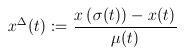 Hilger Derivative